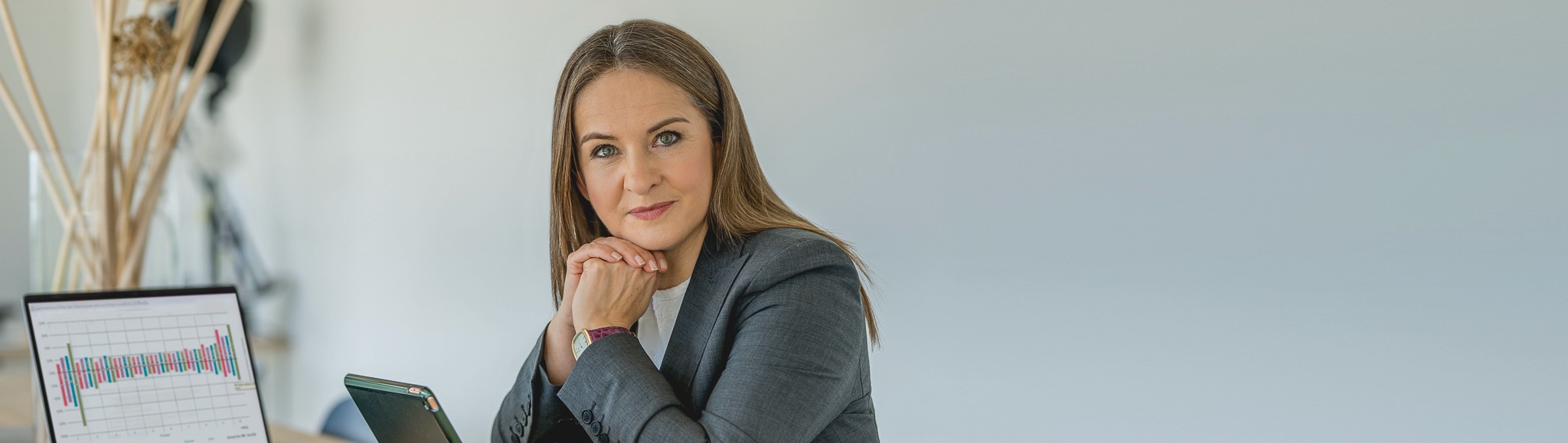 Susanne Schönefuß an ihrem Arbeitsplatz